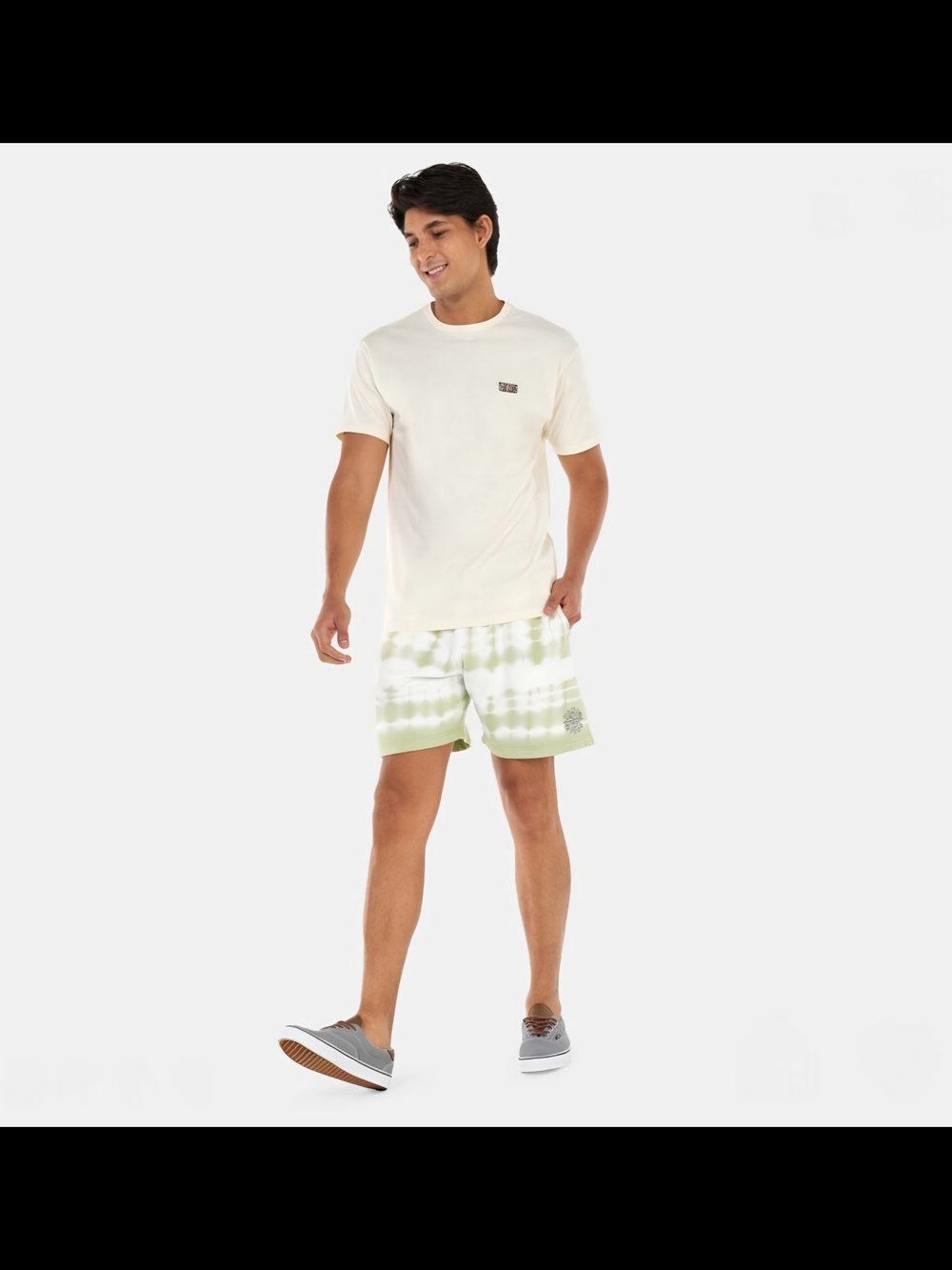 Vans Peace of Mind Tie Dye Fleece Shorts Men's Small NWT Green White Drawstring - Picture 3 of 14